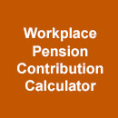 Workplace pension contribution calculator